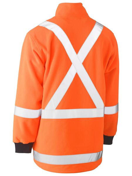 BK6249XT - Bisley - Taped TTMC Hi-Vis Polar Fleece 1/4 Zip Pullover