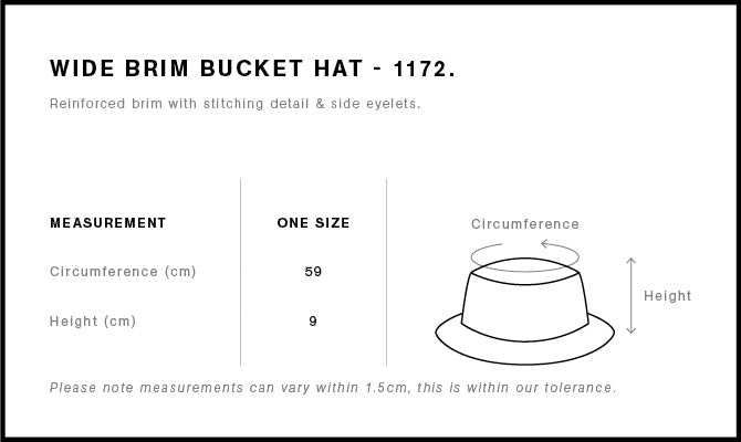 1172 - AS Colour - Wide Brim Bucket Hat