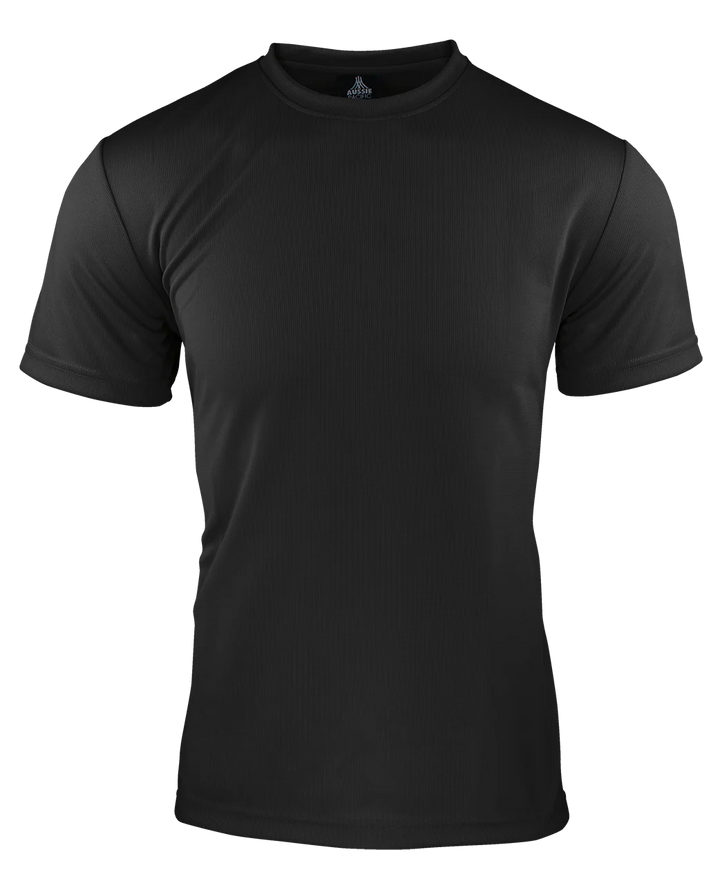 1207 - Aussie Pacific - Botany Polyester Tee - Black