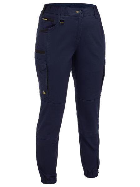 BPCL6237 - Bisley - Women's Flx & Move Elastic Waist Cargo Cuffed Pants Navy