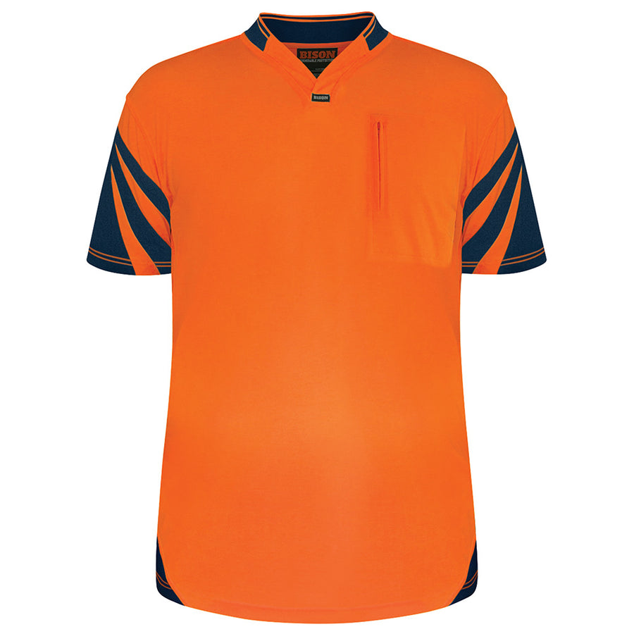 231011 - Day Only Quick-Dry Cotton Backed Polo Orange