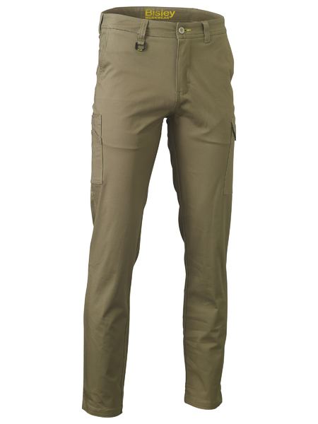 BPC6008 - Bisley - Stretch Cotton Drill Cargo Pants Khaki