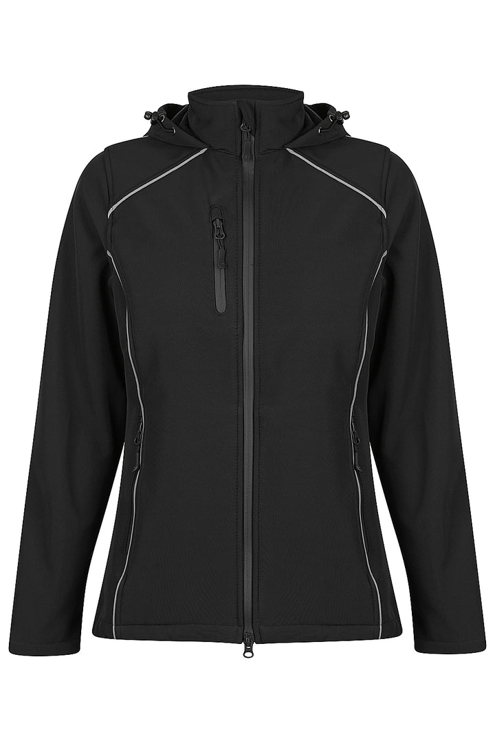 2531 - Aussie Pacific - Aspen Ladies Jacket Softshell - Black