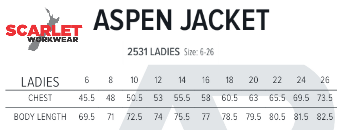 2531 - Aussie Pacific - Aspen Ladies Jacket Softshell - 10,000mm Waterproof