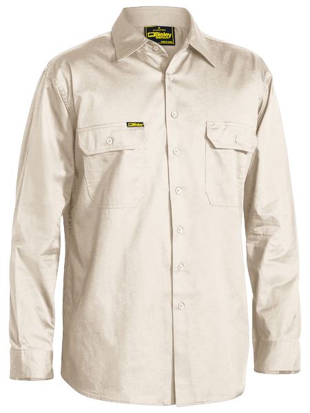 BS6893 - Bisley - Cool lightweight Drill Shirt Sand 