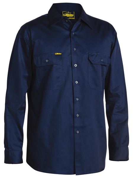 BS6893 - Bisley - Cool lightweight Drill Shirt Navy