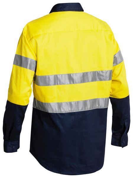 BTC6456 - Bisley - Taped Hi-Vis Closed Front Drill Shirt