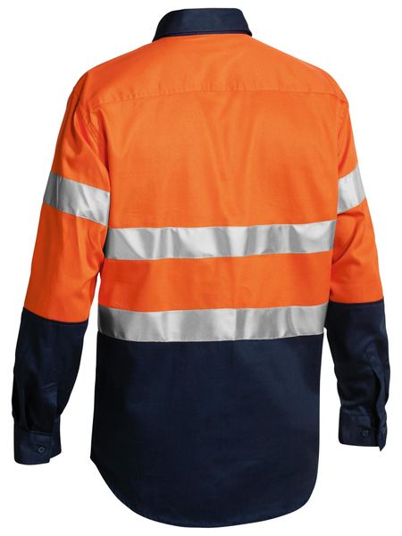 BTC6456 - Bisley - Taped Hi-Vis Closed Front Drill Shirt