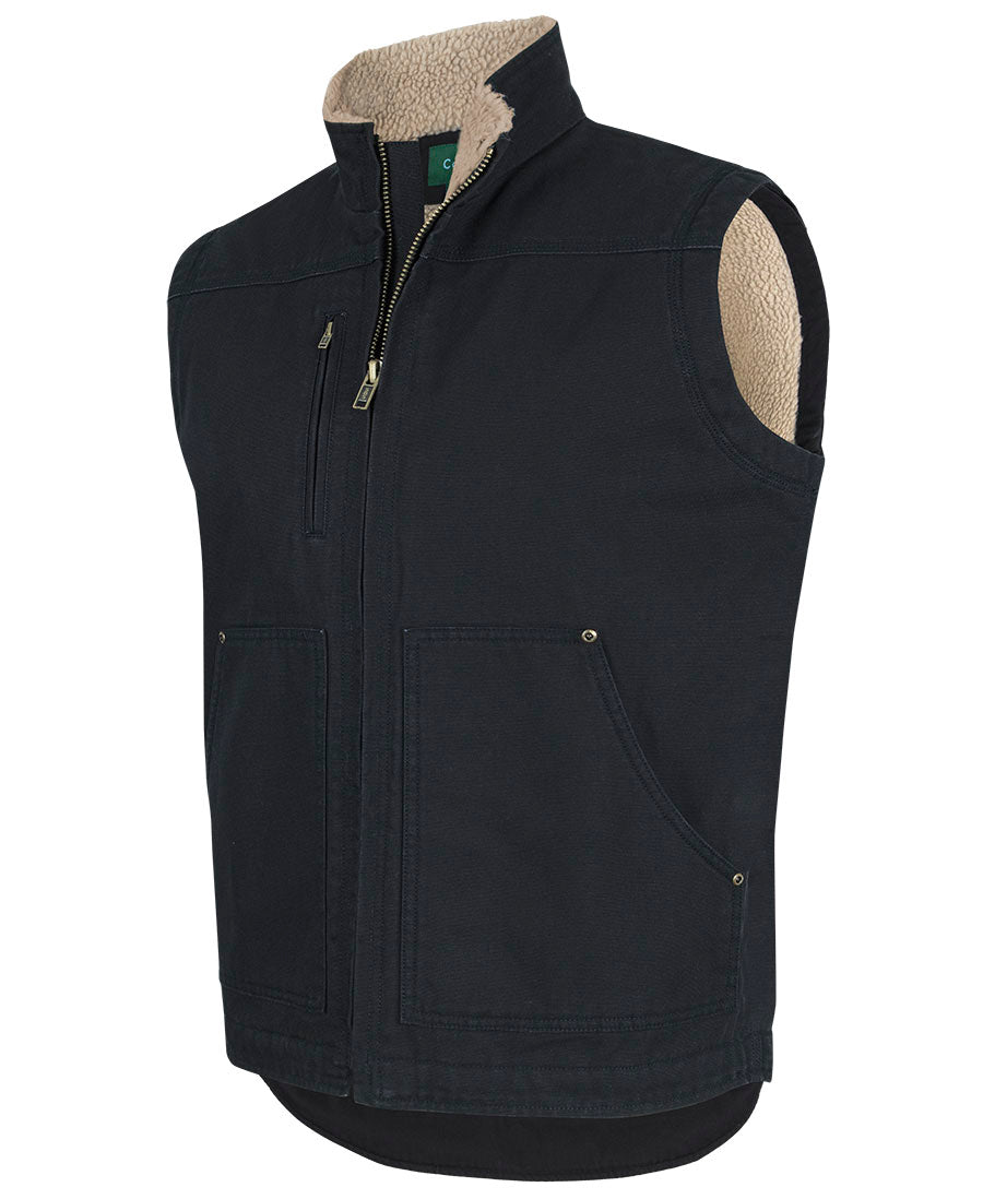 3BAV - JB's Wear - Canvas C of C Barn Vest - Black