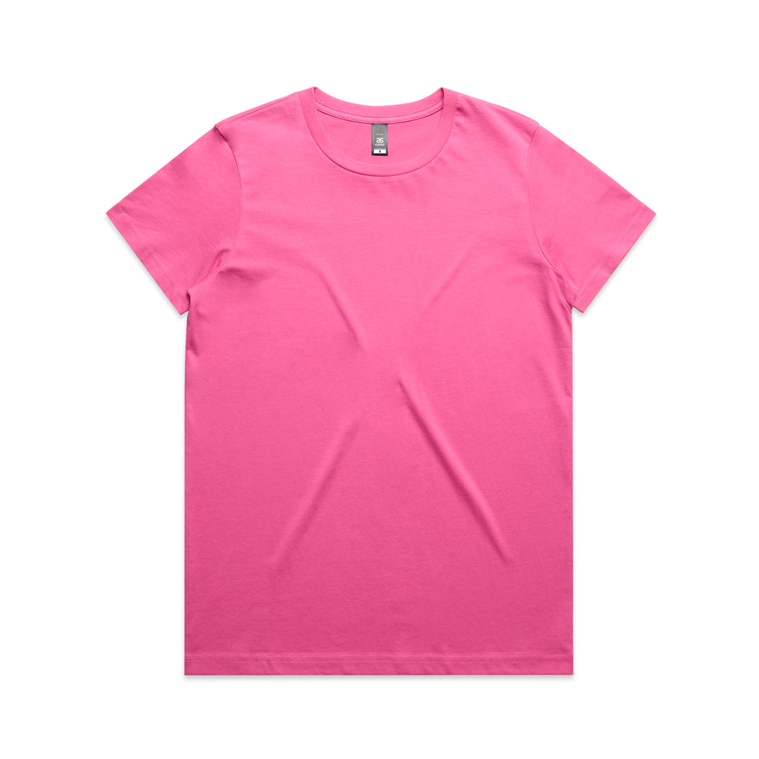 4001 - AS Colour - Womens Maple Tee Charity Pink