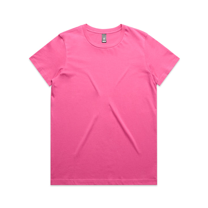 4001 - AS Colour - Womens Maple Tee Charity Pink