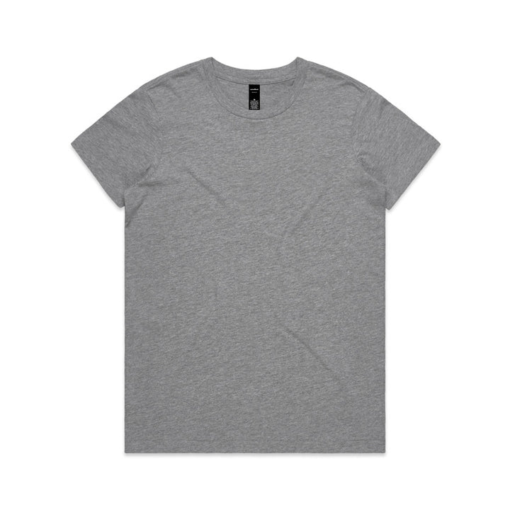 4001 - AS Colour - Womens Maple Tee Grey Marle