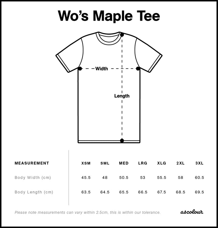 4001 - AS Colour - Womens Maple Tee - Dark Colours