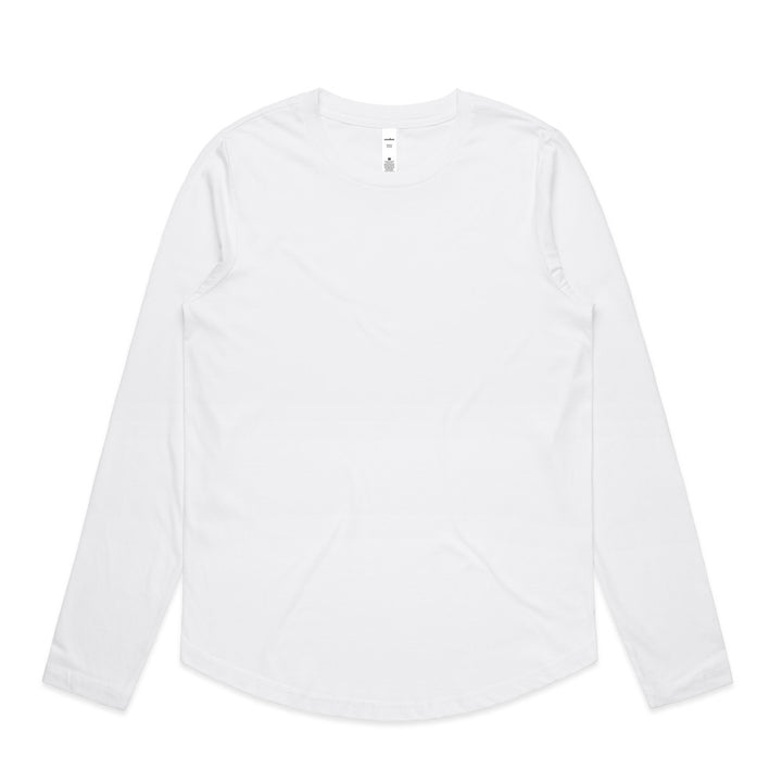4021 - AS Colour - Wo's Maple Curve L/S White