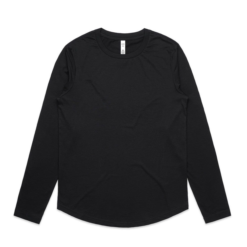 4021 - AS Colour - Wo's Maple Curve L/S Black