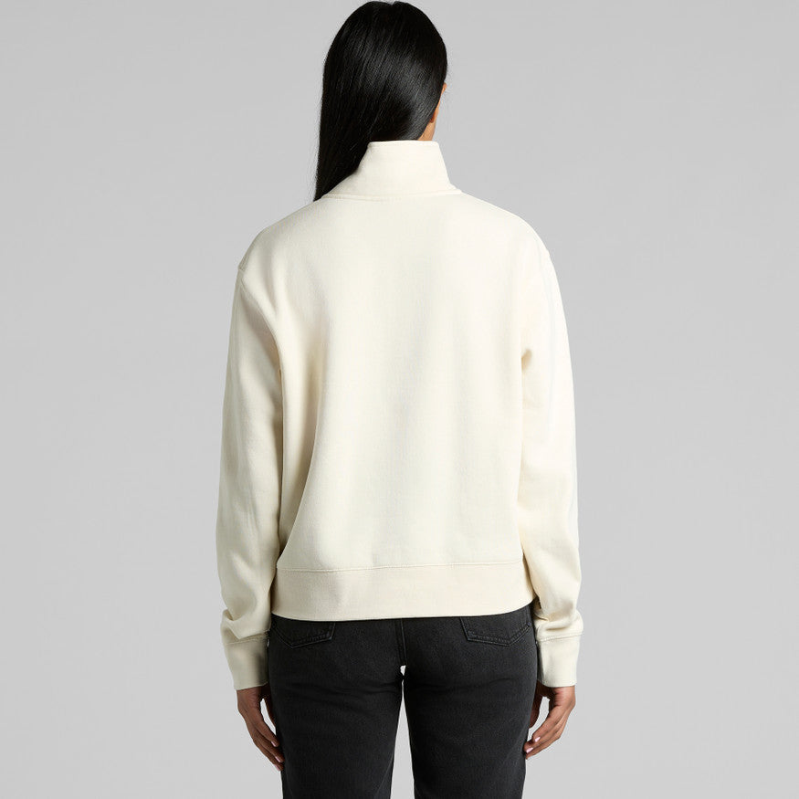4125 - AS Colour - Women's Stencil Half Zip Crew Sweat 350gsm