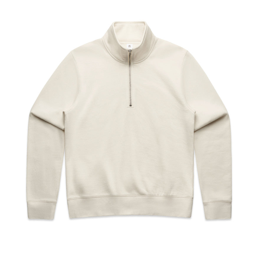 4125 - AS Colour - Women's Stencil Half Zip Crew Sweat 350gsm Ecru