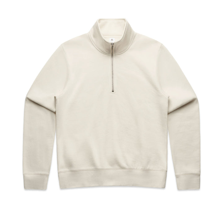 4125 - AS Colour - Women's Stencil Half Zip Crew Sweat 350gsm Ecru