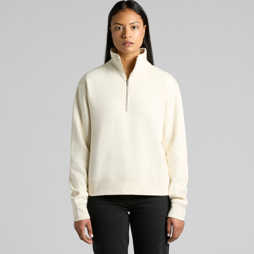 4125 - AS Colour - Women's Stencil Half Zip Crew Sweat 350gsm 