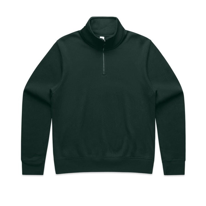 4125 - AS Colour - Women's Stencil Half Zip Crew Sweat 350gsm Pine Green