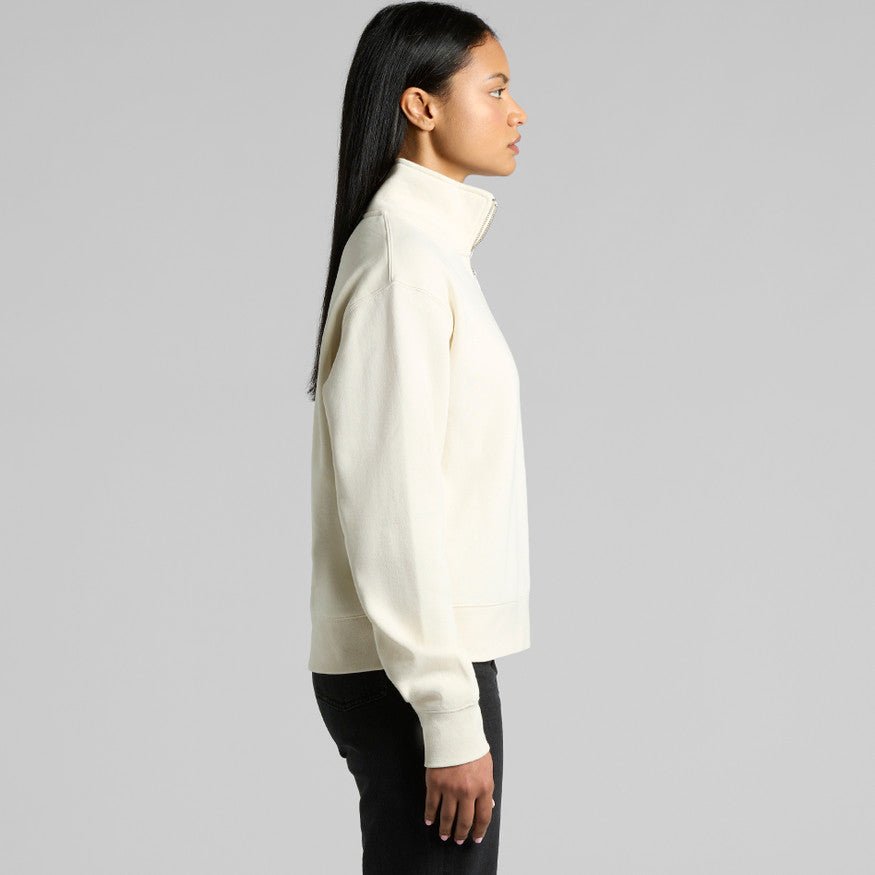 4125 - AS Colour - Women's Stencil Half Zip Crew Sweat 350gsm