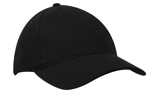 4199 - Headwear - Brushed Heavy Cotton Cap Black