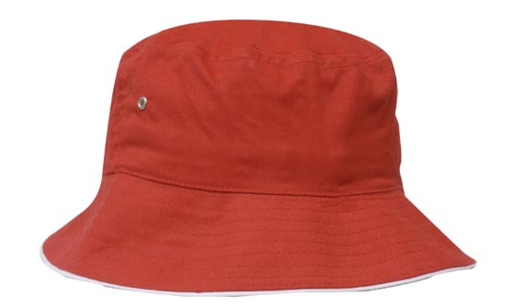 4223 - Headwear - Brushed Sports Twill Bucket Hat with sandwich trim options