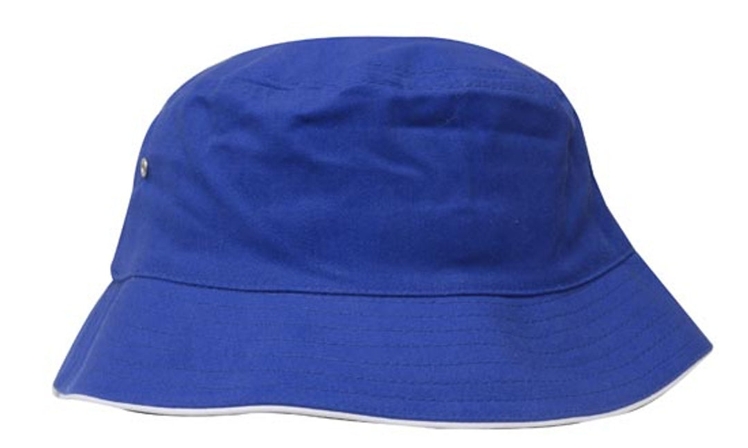 4223 - Headwear - Brushed Sports Twill Bucket Hat with sandwich trim options