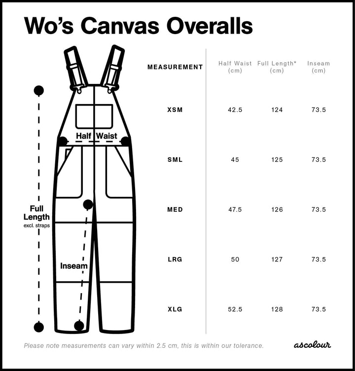 4980 - AS Colour - Wo's Canvas Overalls