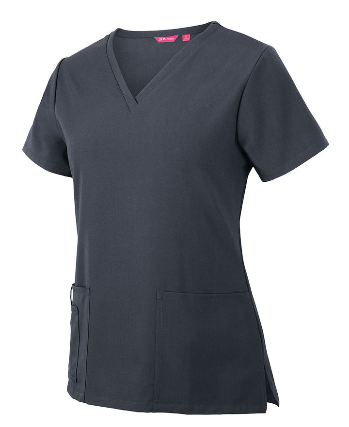 4SNT1 - JB's Wear - Ladies NU Scrub Top - Graphite