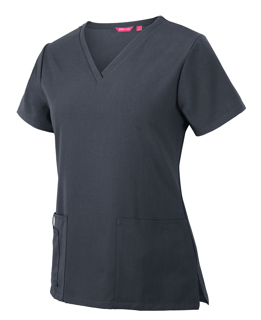 4SNT1 - JB's Wear - Ladies NU Scrub Top - Graphite