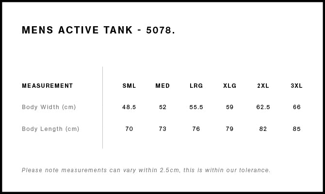 5078 - AS Colour - Staple Active Tank