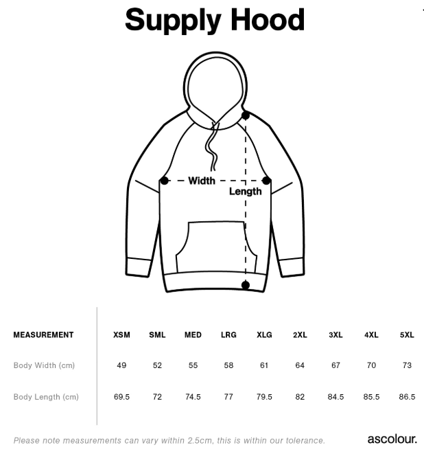 5101 - AS Colour - Supply Hood - 290gsm 80% Cotton