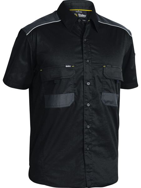 BS1133- Bisley - Flx & Move™ Mechanical Stretch Shirt Black