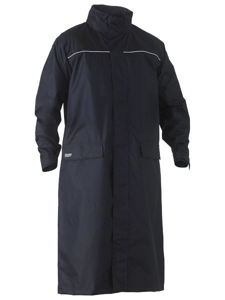 BJ6962 - Bisley - Long Rain Coat - 10,000mm Waterproof Rating Navy