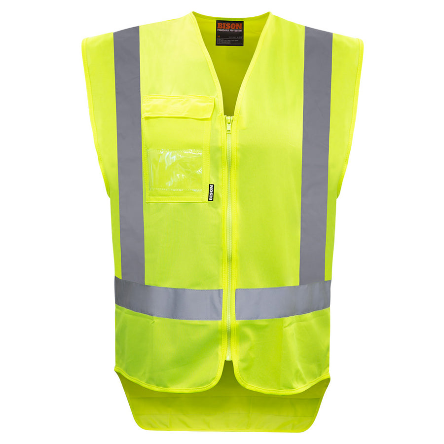 52205 - Bison - Day/Night Polyester Vest Yellow