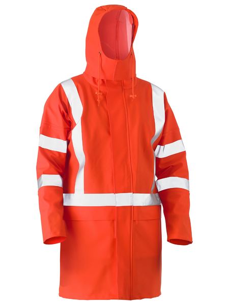 BJ9366XT - Bisley - X Taped Hi-Vis Storm Jacket Orange