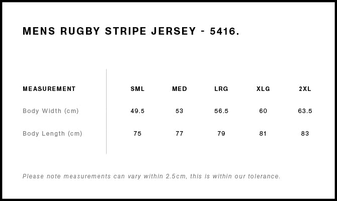 5416 - AS Colour - Rugby Stripe Jersey