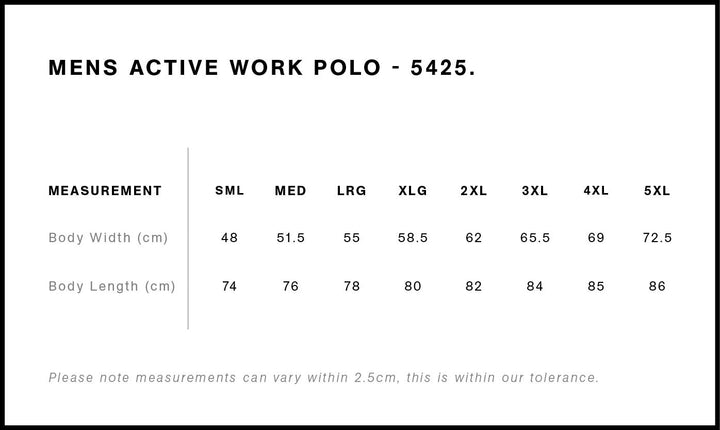 5425 - AS Colour - Active Work Polo