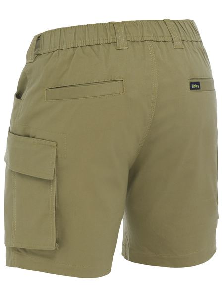 BSHC1018 - Bisley - Stretch Cotton Elastic Waist Cargo Short