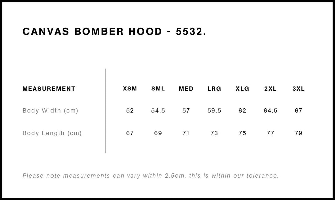 5532 - AS Colour - Canvas Heavy Bomber Hood Jacket