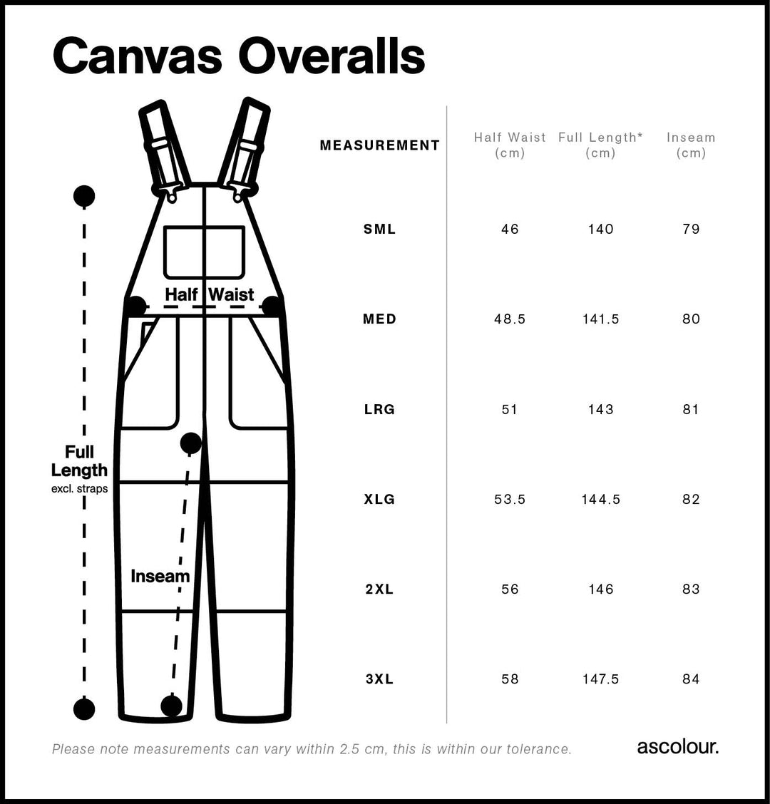 5980 - AS Colour - Canvas Overalls