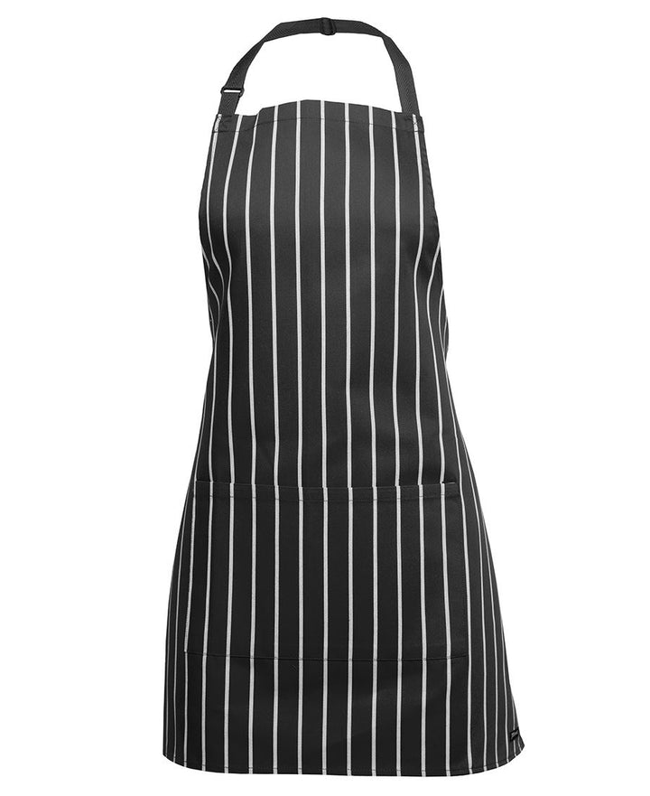 5ABIB - JB's Wear - Apron with Pocket (65cm x 71cm) Black/white