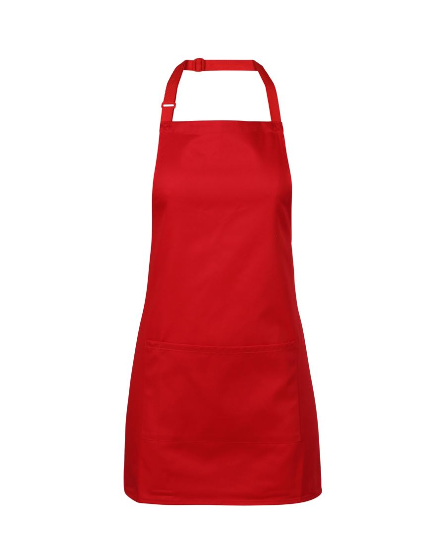 5ABIB - JB's Wear - Apron with Pocket (65cm x 71cm) Red