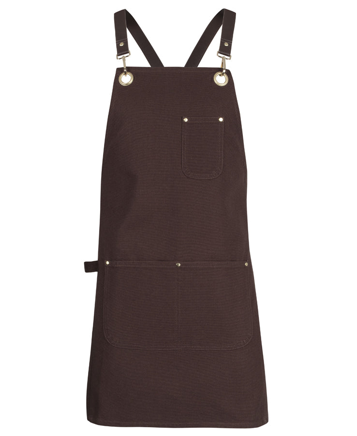 5ACBP - JB's Wear - Brass Eyelet Canvas Apron with PU Strap