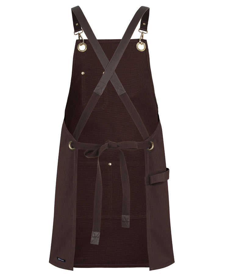 5ACBP - JB's Wear - Brass Eyelet Canvas Apron with PU Strap
