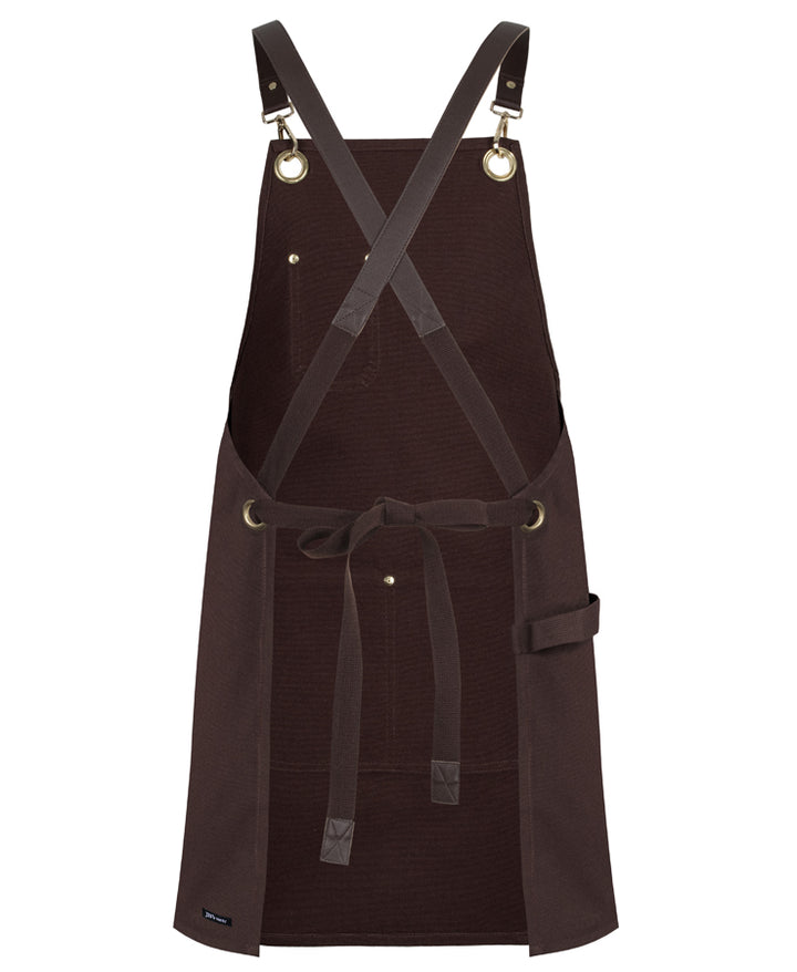 5ACBP - JB's Wear - Brass Eyelet Canvas Apron with PU Strap