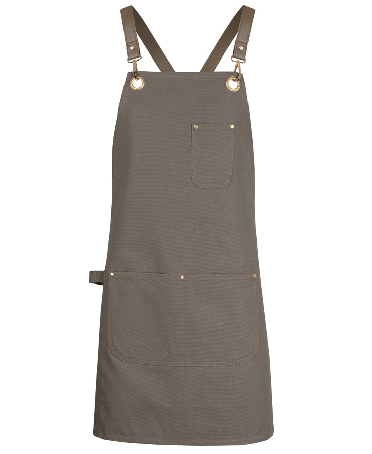 5ACBP - JB's Wear - Brass Eyelet Canvas Apron with PU Strap