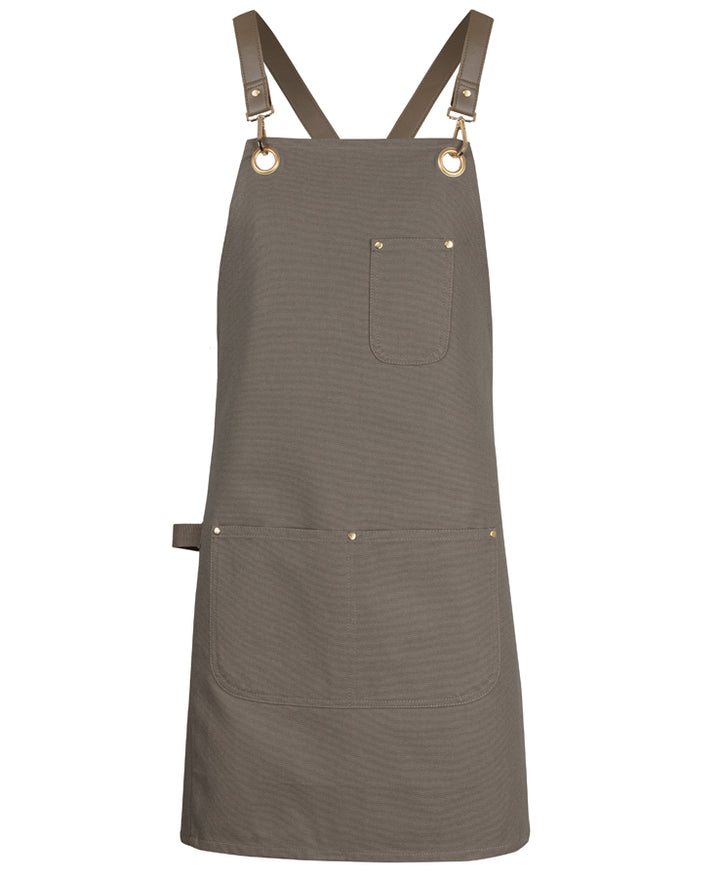 5ACBP - JB's Wear - Brass Eyelet Canvas Apron with PU Strap