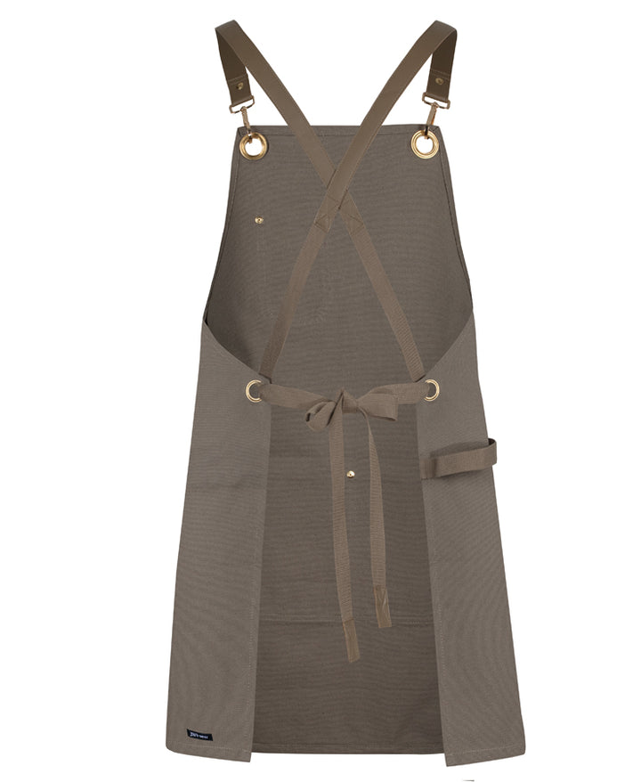 5ACBP - JB's Wear - Brass Eyelet Canvas Apron with PU Strap